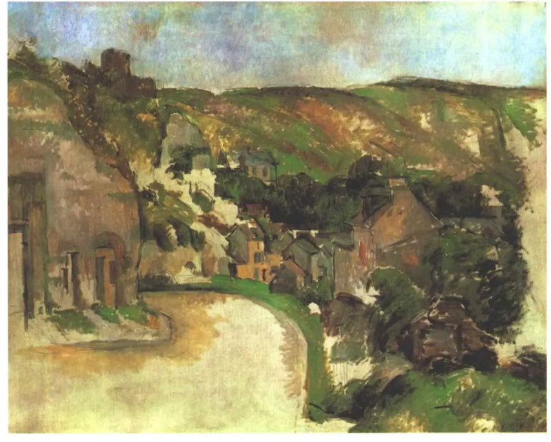 De Draaiweg in La Roche-Guyon - Paul Cézanne