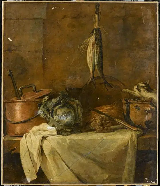 La Table de cuisine - Jean Siméon Chardin - Alpha Reproduction