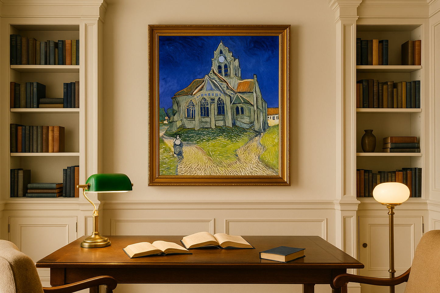 🖼️ Kerk van Auvers-sur-Oise – Vincent van Gogh (1890)