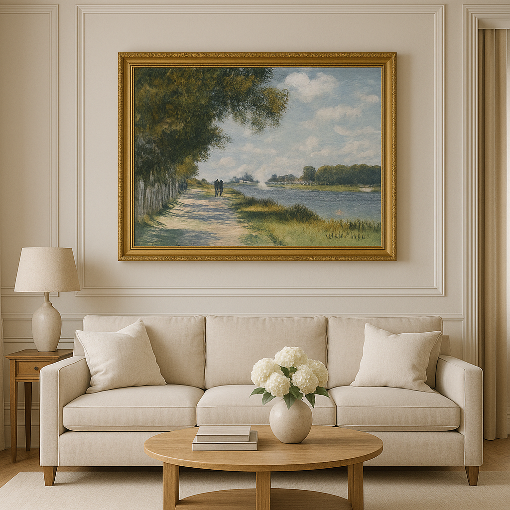 🌿 De Seine bij Argenteuil – Claude Monet (rond 1874)