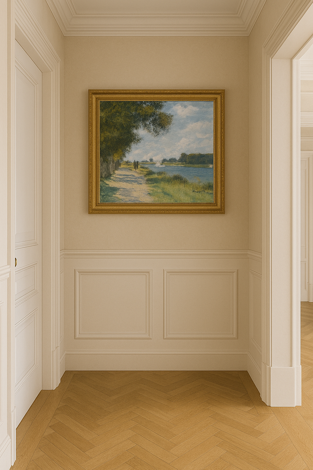 🌿 De Seine bij Argenteuil – Claude Monet (rond 1874)