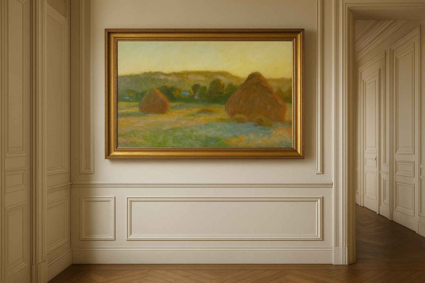 Meules (einde van de zomer) - Claude Monet