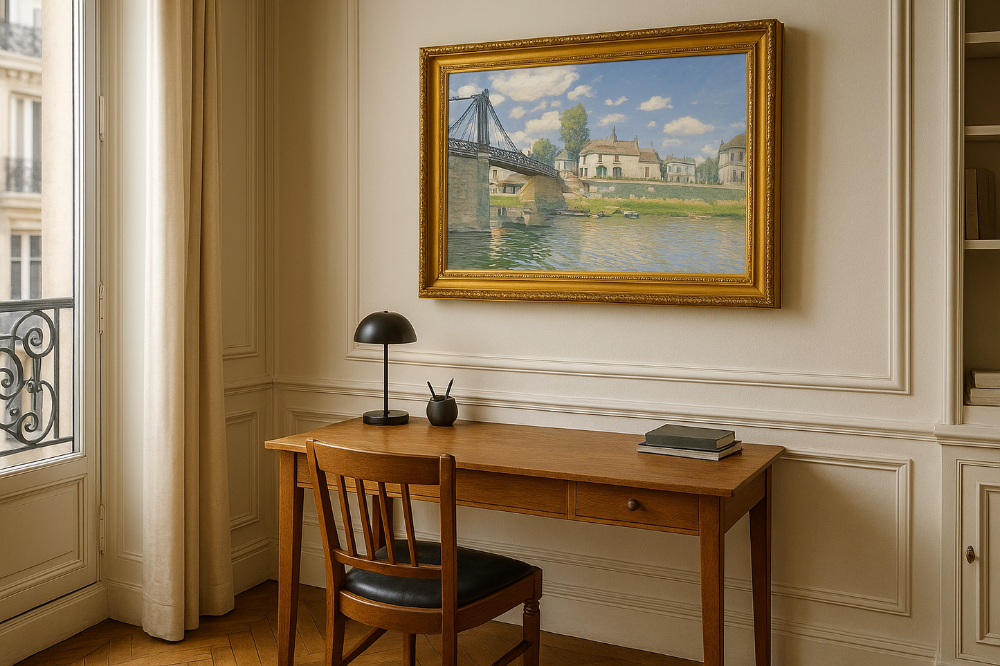 De brug van Villeneuve-la-Garenne - Alfred Sisley