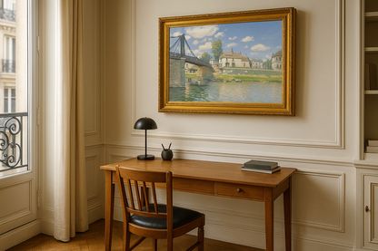 De brug van Villeneuve-la-Garenne - Alfred Sisley