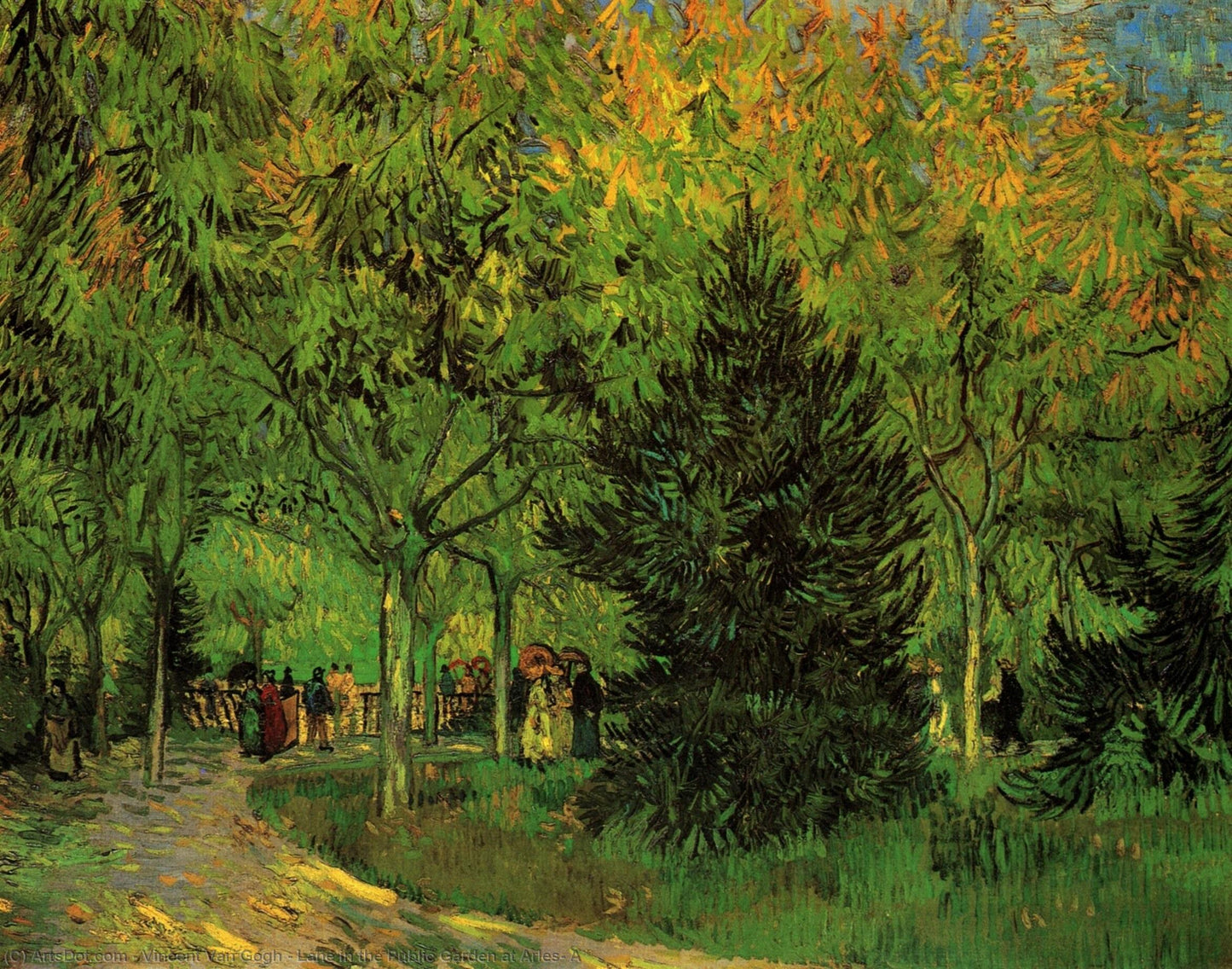 🖼️ Chemin du Jardin Public à Arles – Vincent van Gogh (1888)