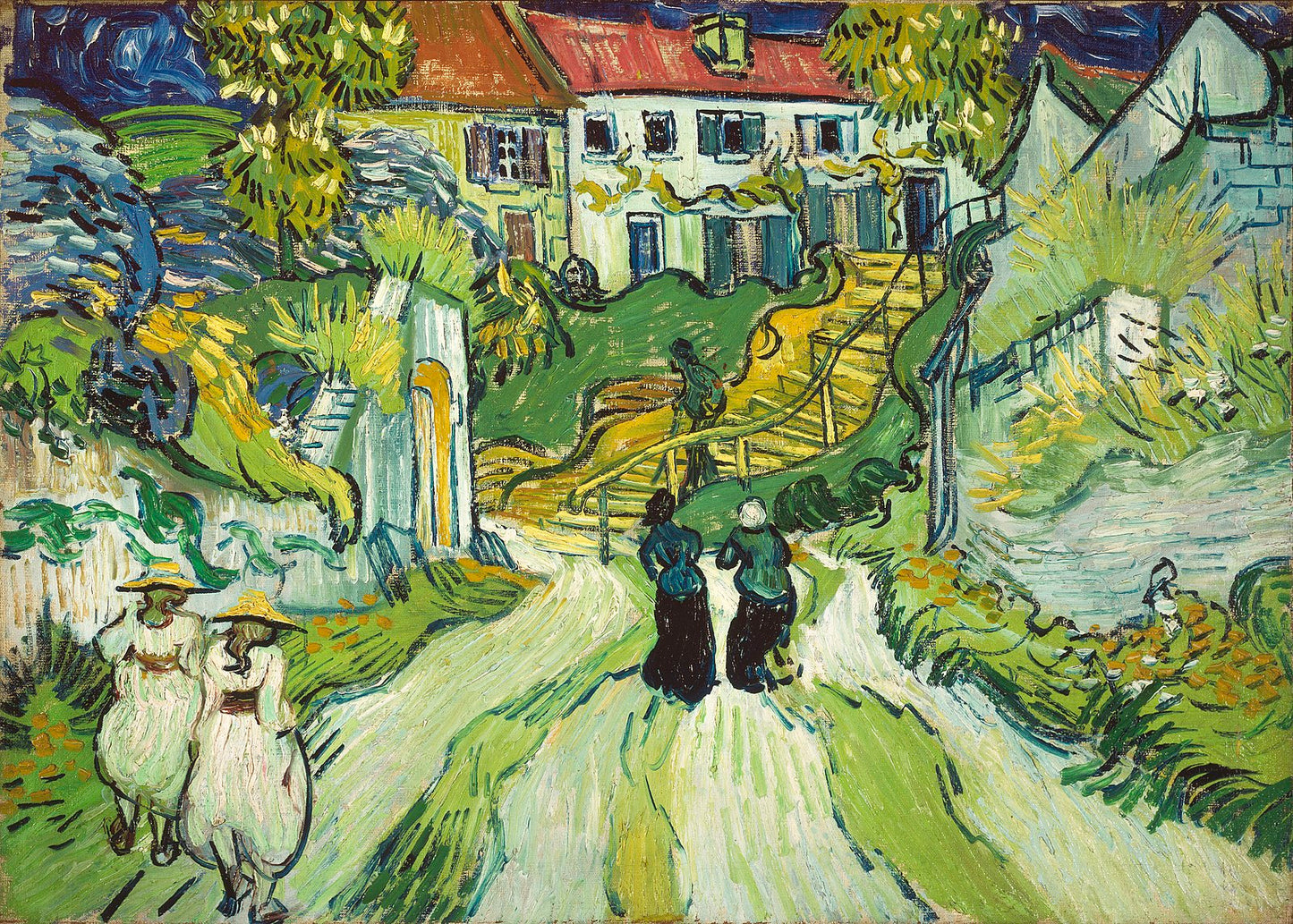 🏞️ Pad en trap in Auvers-sur-Oise – Vincent van Gogh (1890)