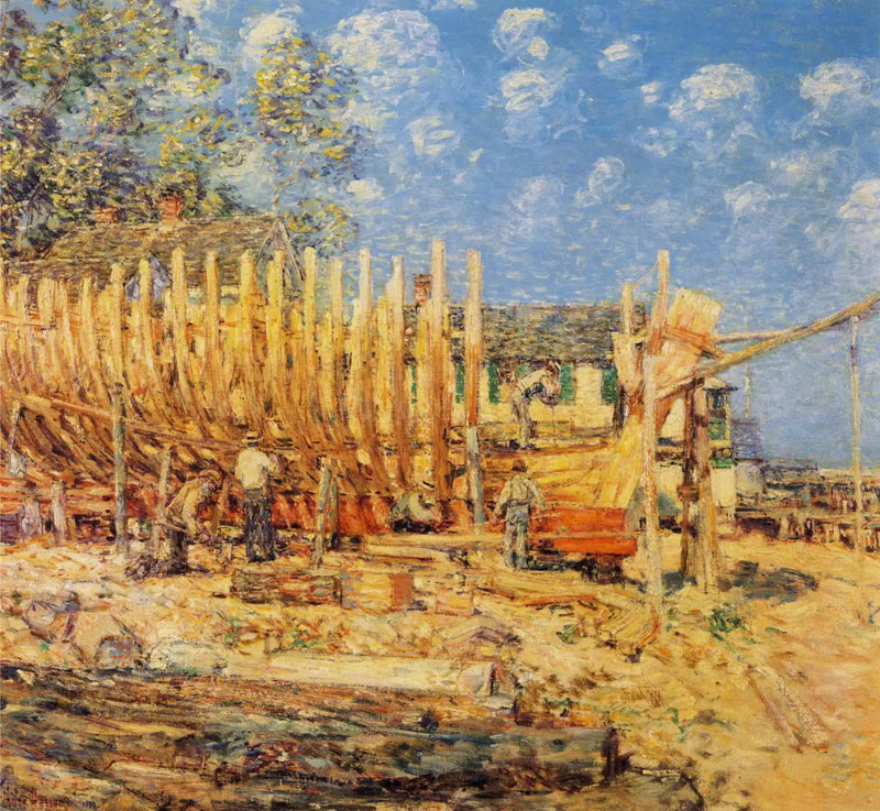 Constructie van de zeilboot, Provincetown - Childe Hassam

Source:
Construction de la goélette, Provincetown - Childe Hassam