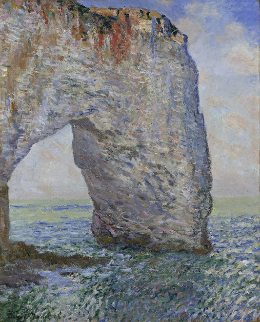🌊 La Manneporte bij Étretat – Claude Monet (rond 1883–1886