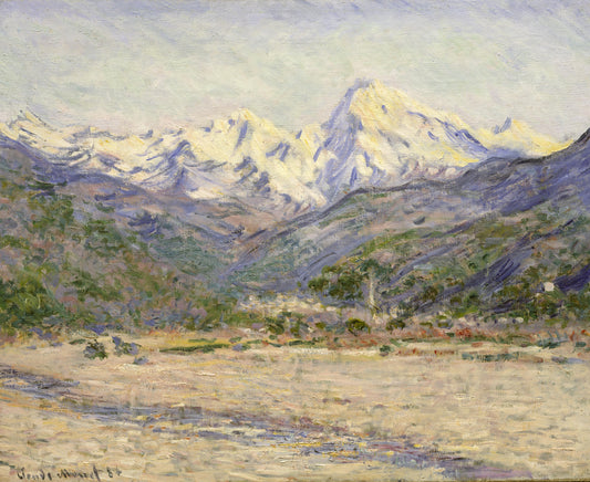 Reproduction du tableau « La Vallée de la Nervia - Claude Monet » par Alpha Reproduction en peinture à l’huile