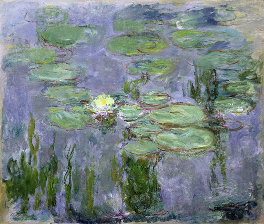 🌼 Waterlelies met stralende bloem – Claude Monet