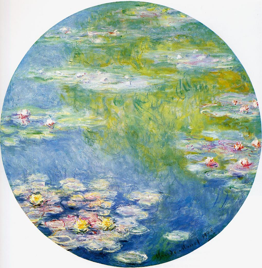 🎨 Waterlelies, 1908 – Claude Monet (ronde versie)