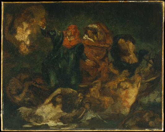 Reproduction du tableau « La barque de Dante - Édouard Manet » par Alpha Reproduction en peinture à l’huile