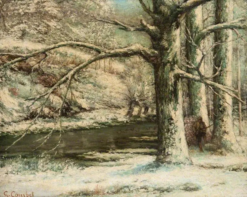 Sneeuwlandschap - Gustave Courbet
