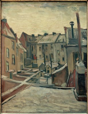 🏙️ Speelplaats in Antwerpen – Vincent van Gogh (1885–1886)