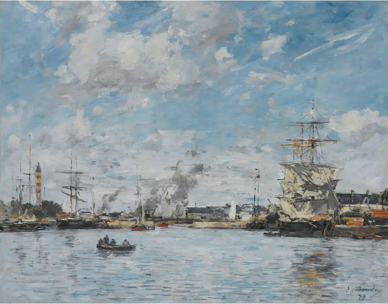 Deanville. Het Bassin - Eugène Boudin