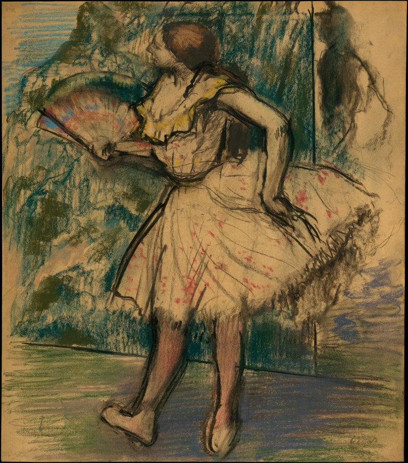 Danseres met een waaier - Edgar Degas