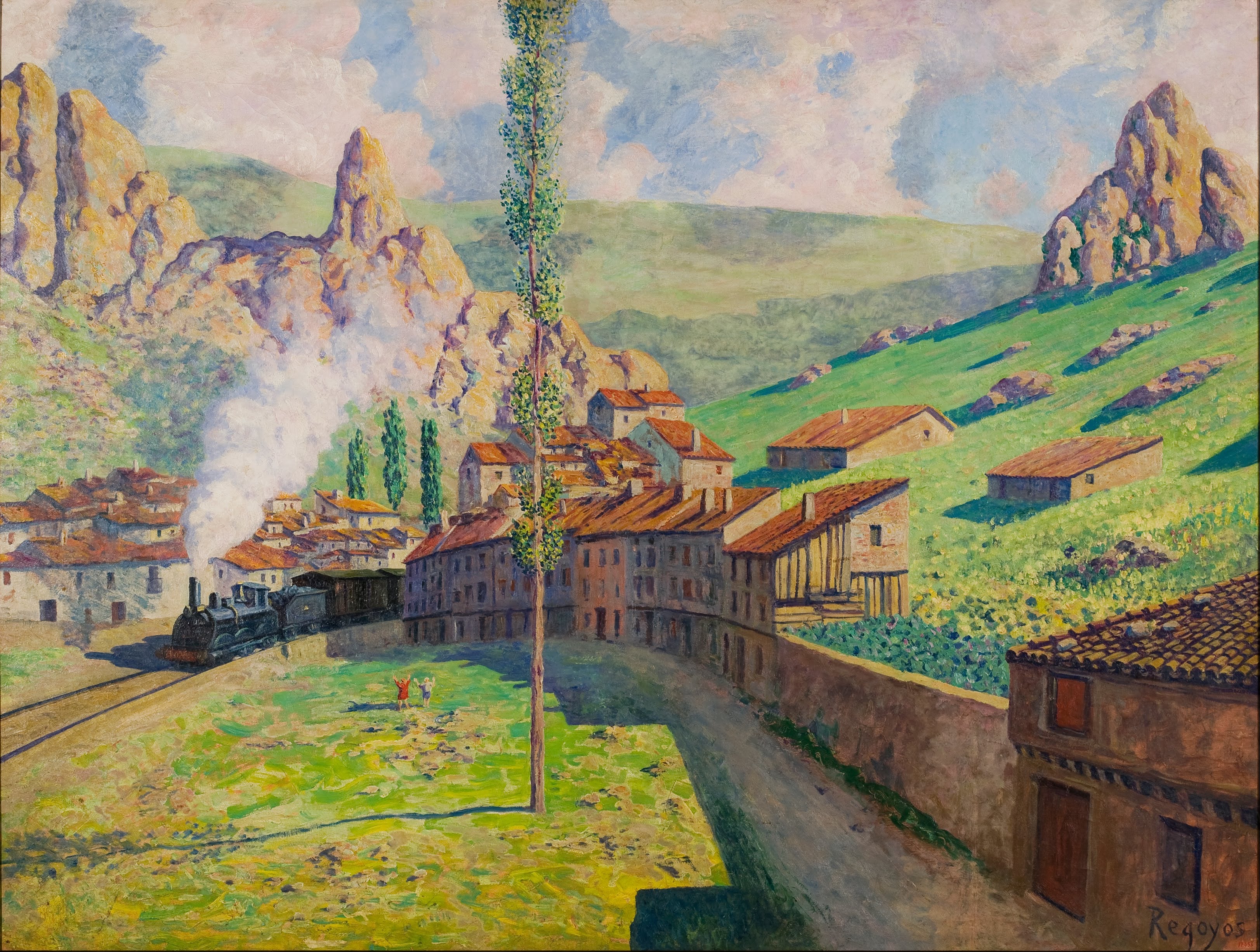 Pancorbo: Le train qui passe - Darío de Regoyos - Alpha Reproduction