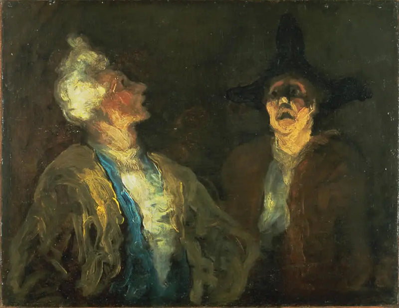 Twee acteurs (komediescène) - Honoré Daumier