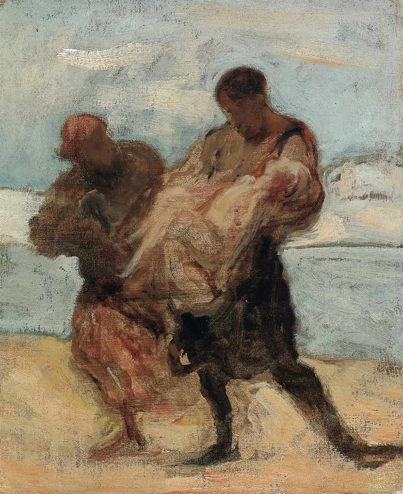 De redding - Honoré Daumier