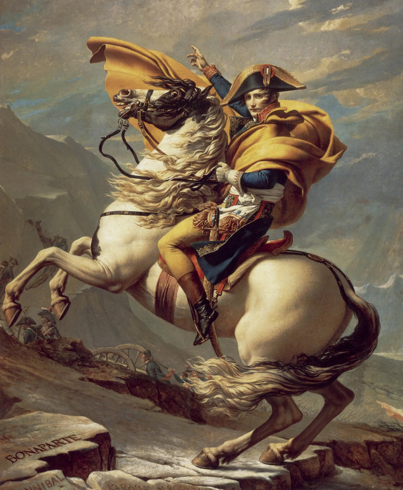 Bonaparte die de Grote Sint-Bernard oversteekt - Jacques-Louis David