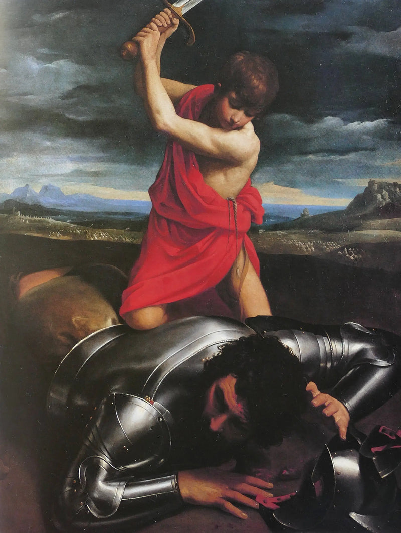 David verslaat Goliath - Guido Reni