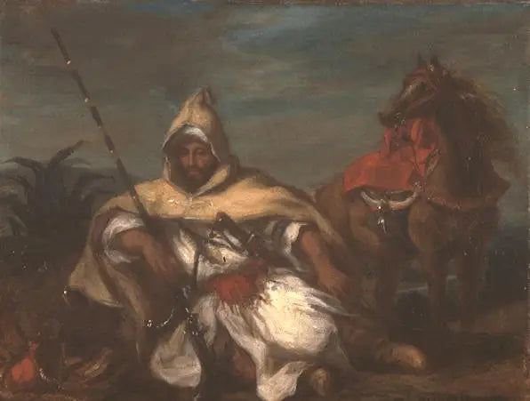 Cavaler van de garde van de sultan van Marokko - Eugène Delacroix