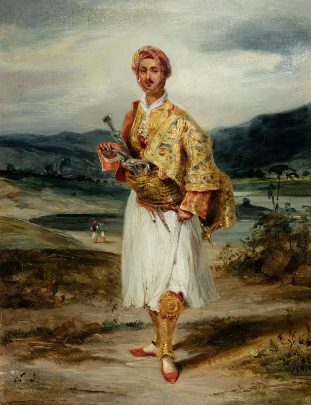 Graaf Palatiano in Suliot-kostuum - Eugène Delacroix