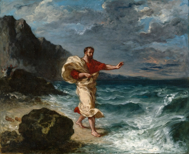 Demosthenes aan de zee - Eugène Delacroix