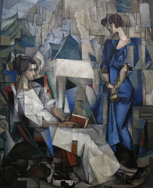 Twee vrouwen (Portret van Angelina Beloff) – Diego Rivera (1914)
