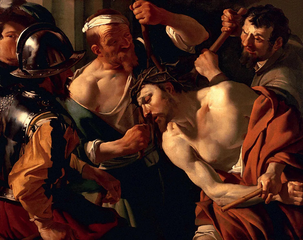Le Christ avec la couronne d'épines - Dirck van Baburen image 1 tableau peint à l’huile sur toile