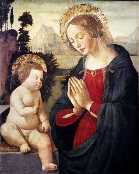 Aanbidding van het Kind. - Domenico Ghirlandaio