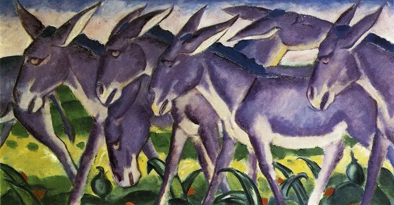 De ezel frieze - Franz Marc