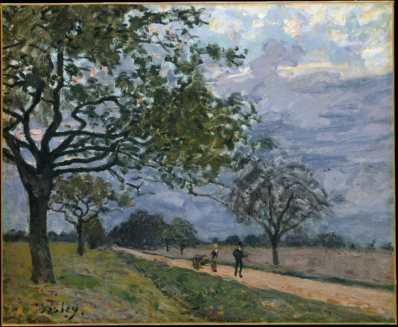 De Weg van Versailles naar Louveciennes - Alfred Sisley
