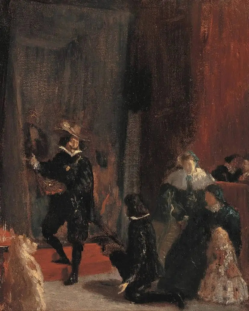 Reproduction du tableau « Mémoire de Velázquez ("Erinnerung an Velázquez") - Edgar Degas » par Alpha Reproduction en peinture à l’huile