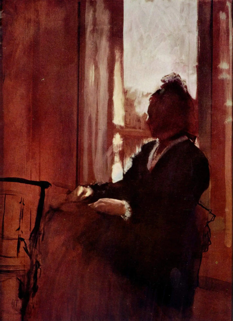 Vrouw bij het raam - Edgar Degas