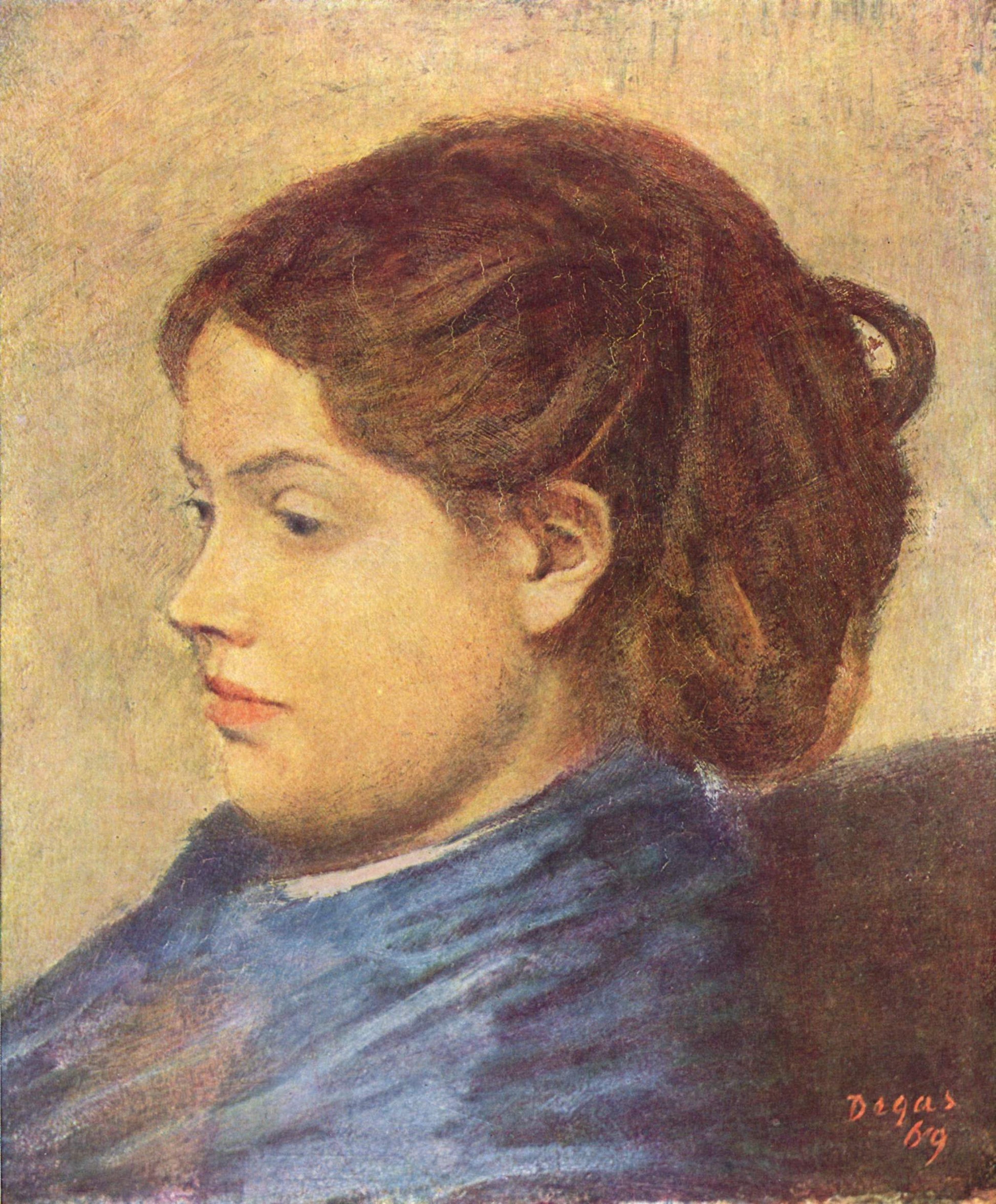 Reproduction du tableau « Portrait d'Emma Dobigny - Edgar Degas » par Alpha Reproduction en peinture à l’huile