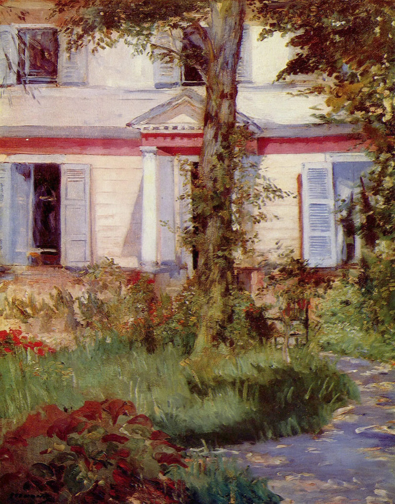 Huis in Rueil - Édouard Manet