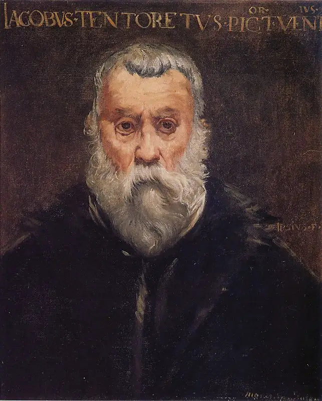 Kopie van het portret van Tintoretto door zichzelf - Édouard Manet