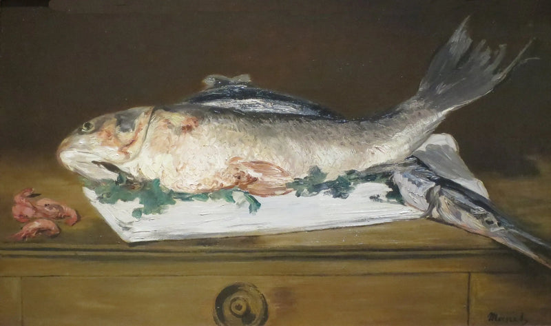 Zalm, snoek, garnalen - Édouard Manet