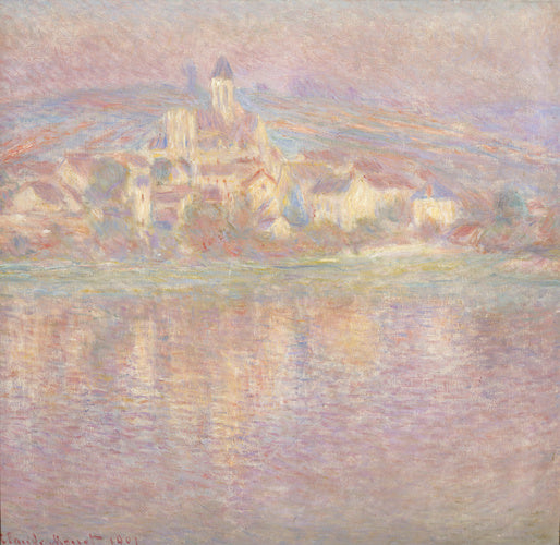 🌅 Zonsondergangseffect in Vétheuil – Claude Monet (1901)
