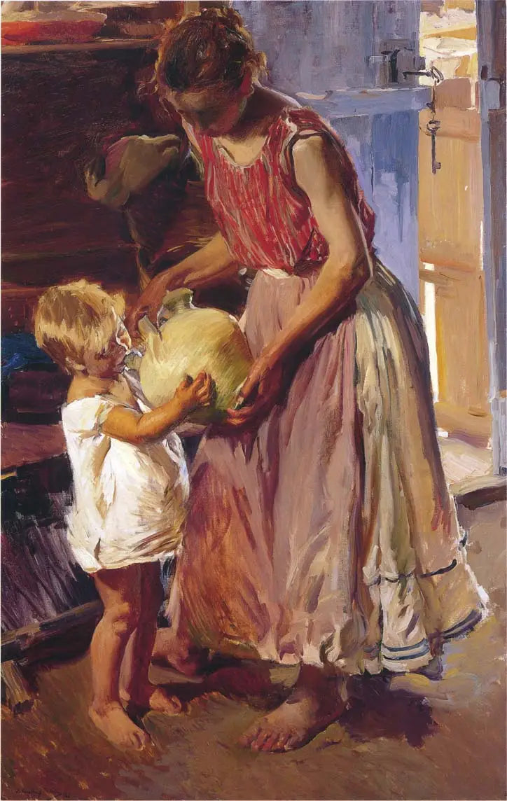 De drinkkan - Joaquín Sorolla