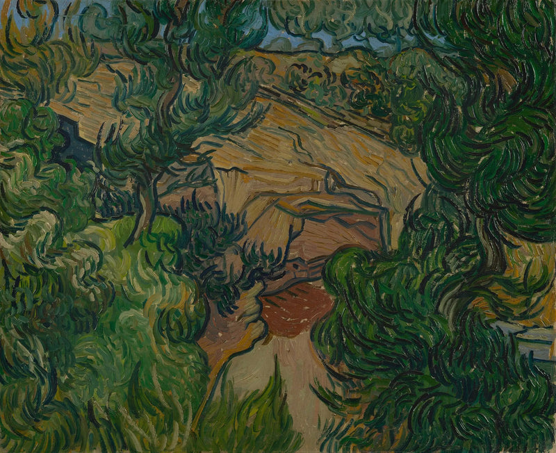 Ingang van een steengroeve - Vincent van Gogh