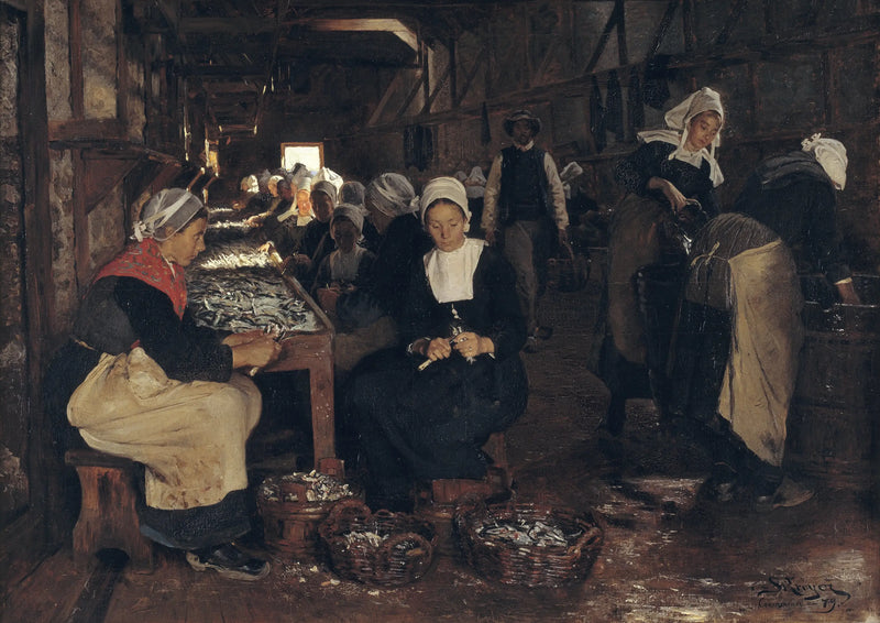 En de sardiniers in Concarneau - Peder Severin Krøyer