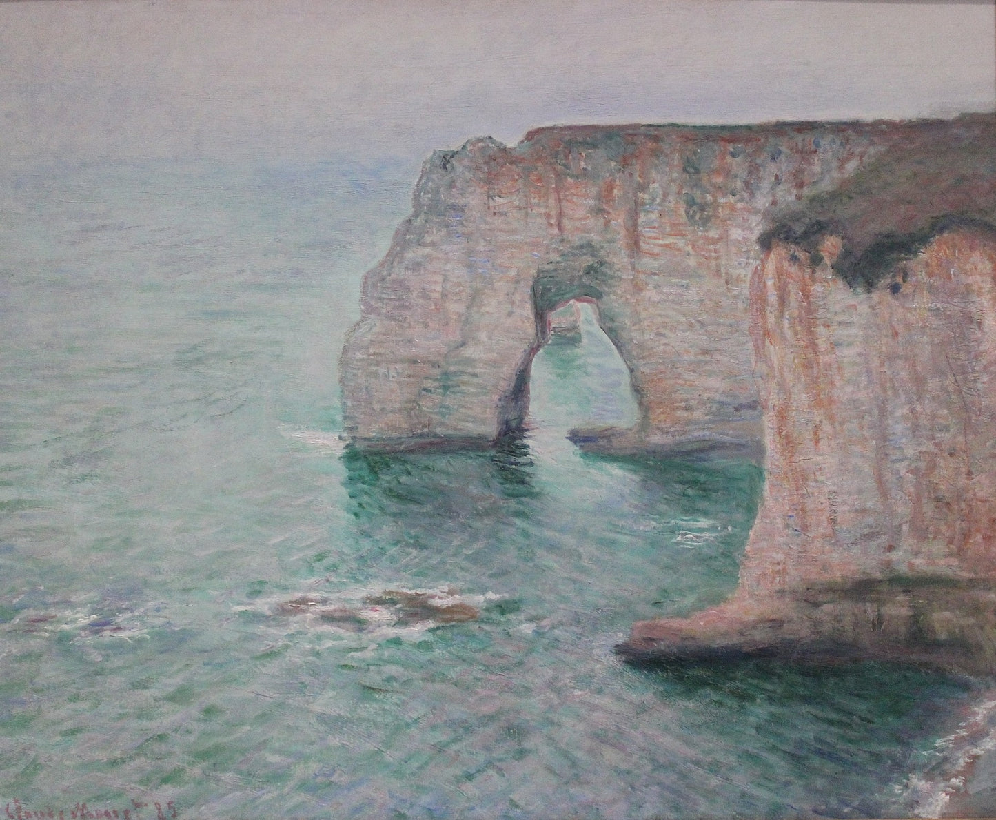 🎨 De Kliffen van Étretat – Claude Monet, 1885