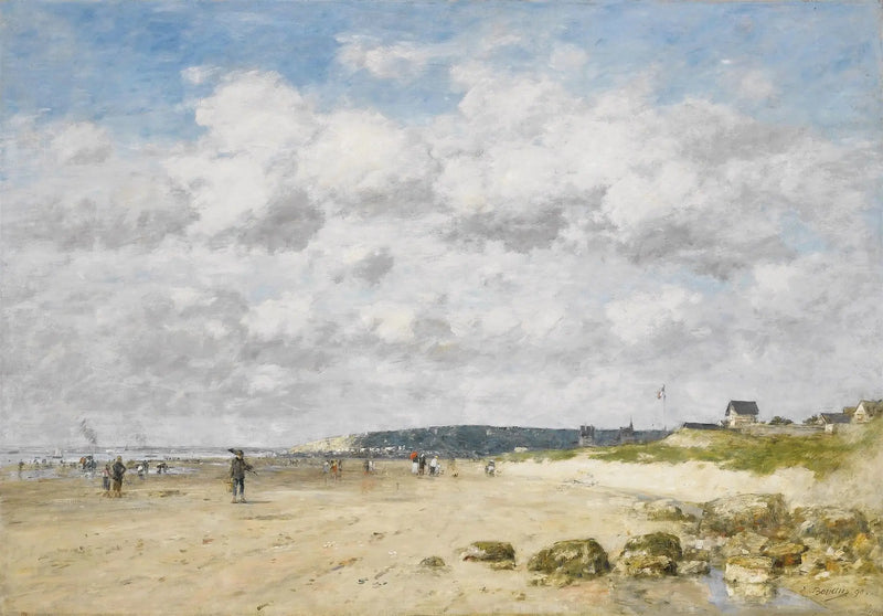Bénerville, het strand - Eugène Boudin