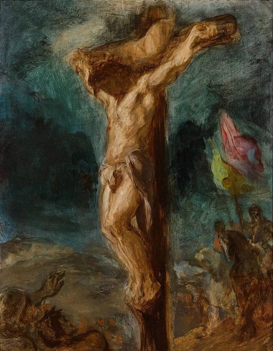 Reproduction du tableau « Crucifixion - Eugène Delacroix » par Alpha Reproduction en peinture à l’huile