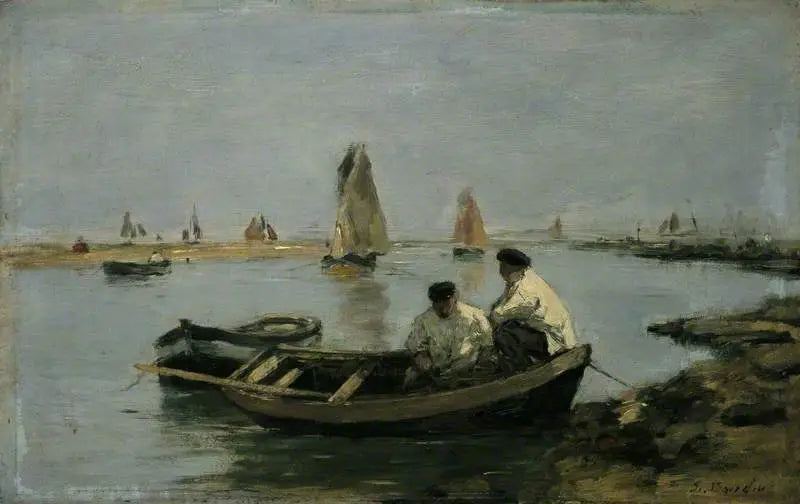 Reproduction du tableau « L'estuaire - Eugène Boudin » par Alpha Reproduction en peinture à l’huile