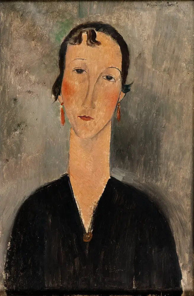Vrouw met oorbellen - Amedeo Modigliani