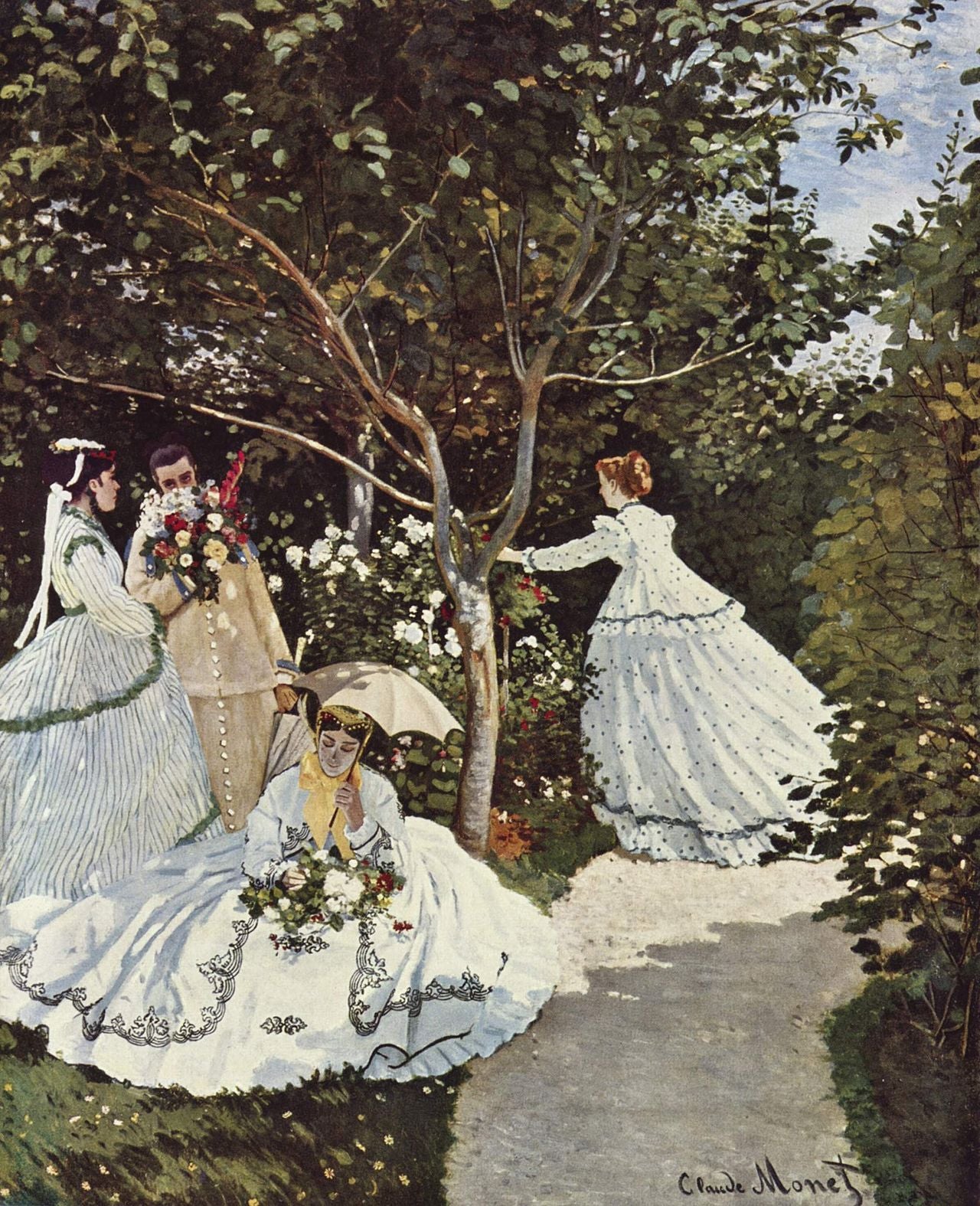 Vrouwen in de tuin – Claude Monet (1866)