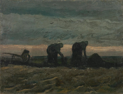 Vrouwen op het veenlandschap - Vincent van Gogh